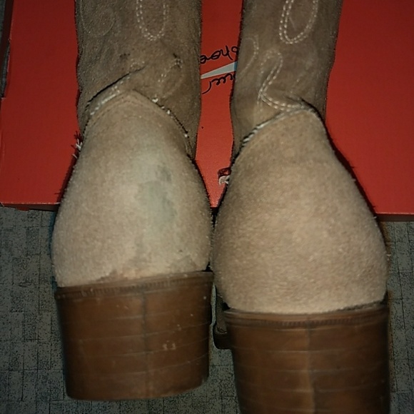 Kid's Suede Cowboy Boots - Picture 4 of 6